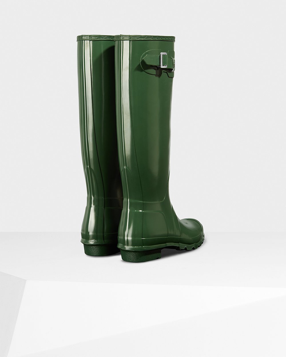 Hunter Mujer Original Gloss - Botas de Lluvia Verde - 623-IMXZDO